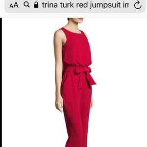 Red Trina Turk Jumpsuit